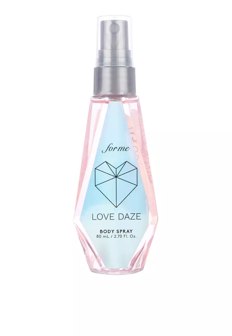 Love Daze Body Spray Perfume For Women 80ml silver