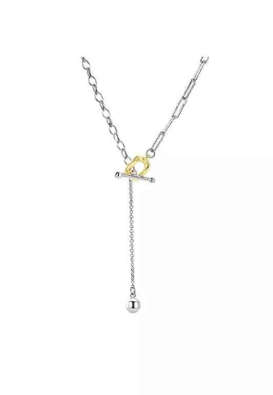 S925 Silver Lava Unique Lockbone Chain