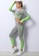 Twenty Eight Shoes green VANSA Pure Color Long-Sleeved Yoga Set VPW-YTZ666 A85E3AA13A0AD3GS_1