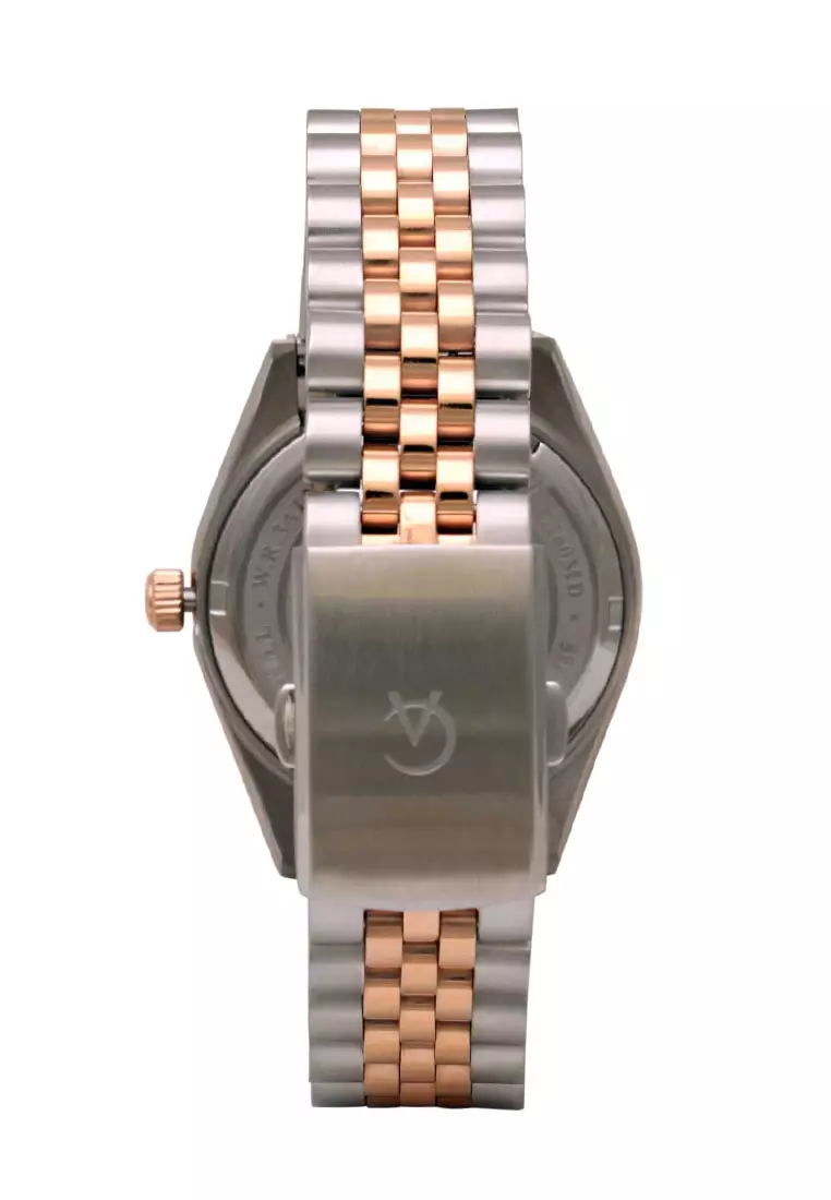 Alexandre Christie Jam Tangan Pria - Silver Rosegold Green - Stainless Steel - 5013 MDBTRMG