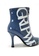 House of Avenues blue Ladies Patent Leather Slogan Ankle Boot 5475 Blue 754C9SHBFAC292GS_5