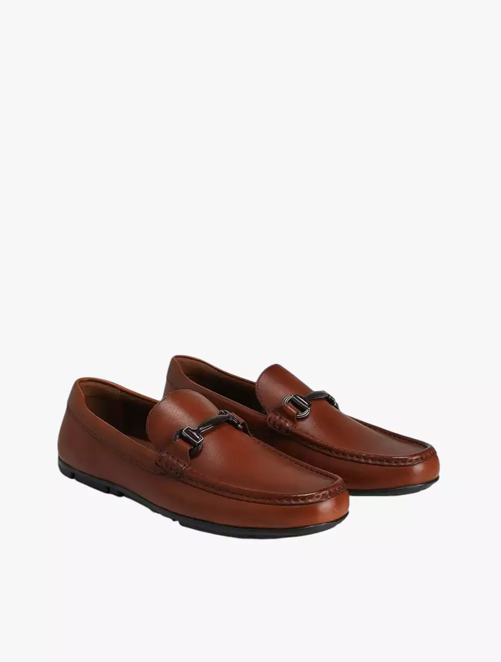 Aldo Prato-In Men's Slip Ons - Cognac
