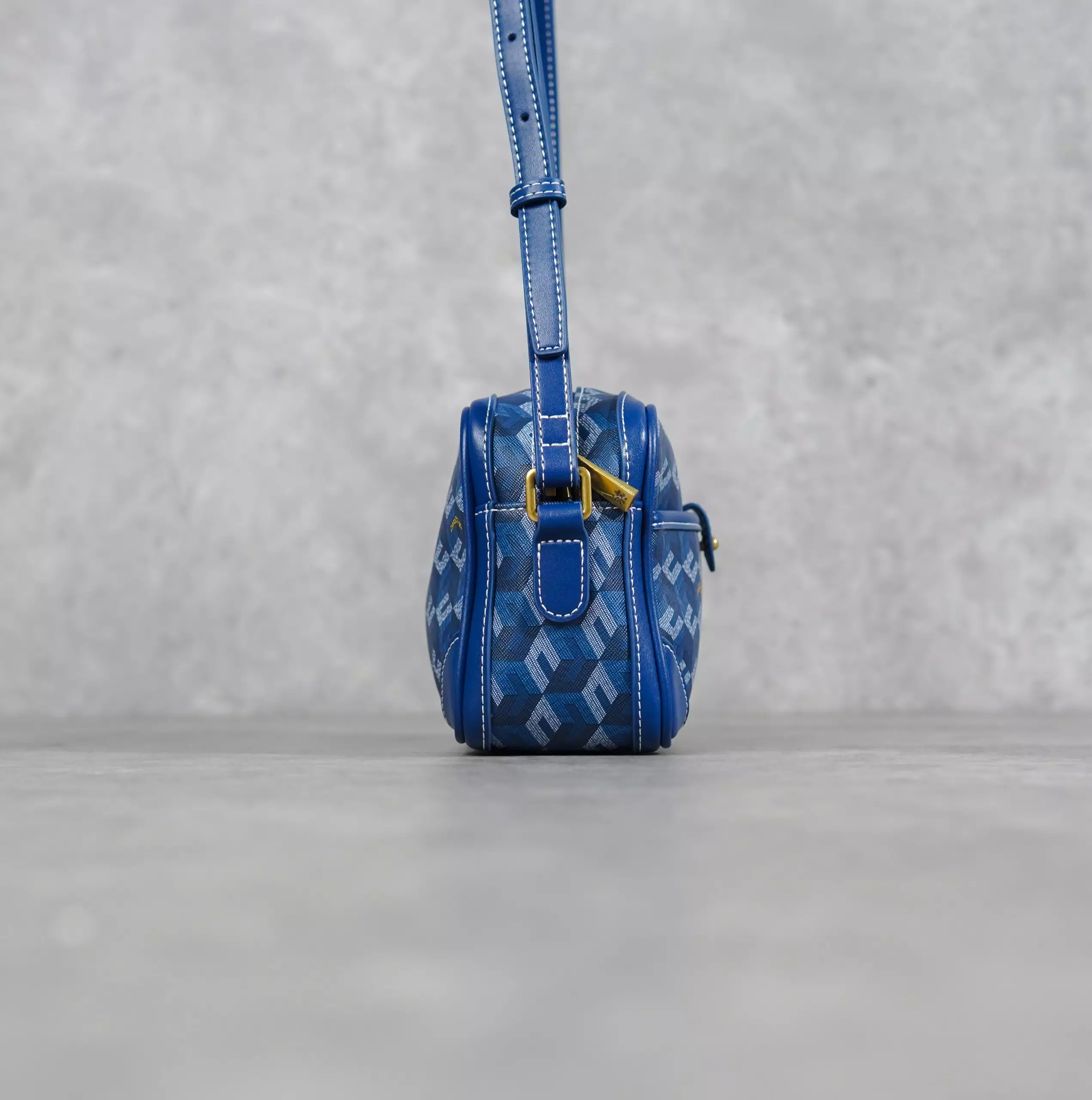 Tas CHRISTY NG PEDRO MONOGRAM PATTERN BLUE SHOULDER BAG 100% ORIGINAL