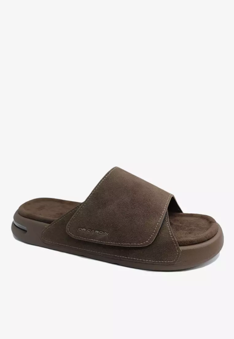 Dr Cardin Men Cove Air Suede Comfort Sandals with Adjustable Strap D-RLZ-8233