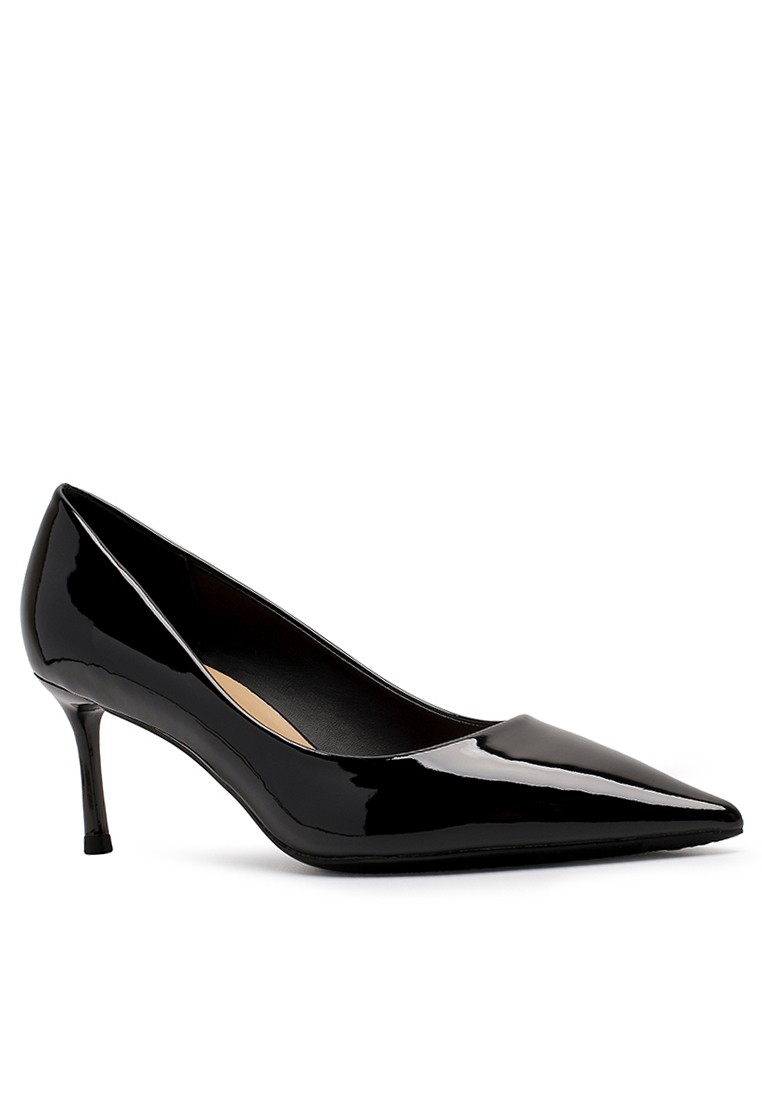 6.5CM Pointy Faux Patent Leather Pumps TE7193-3