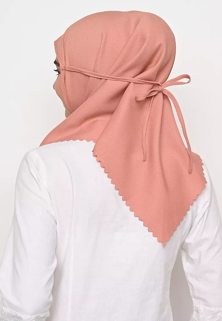 Bergo Sameera Hijab Instant Lasercut Old Rose