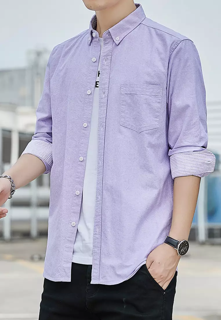 Slim Casual Long Sleeved Shirt C2001