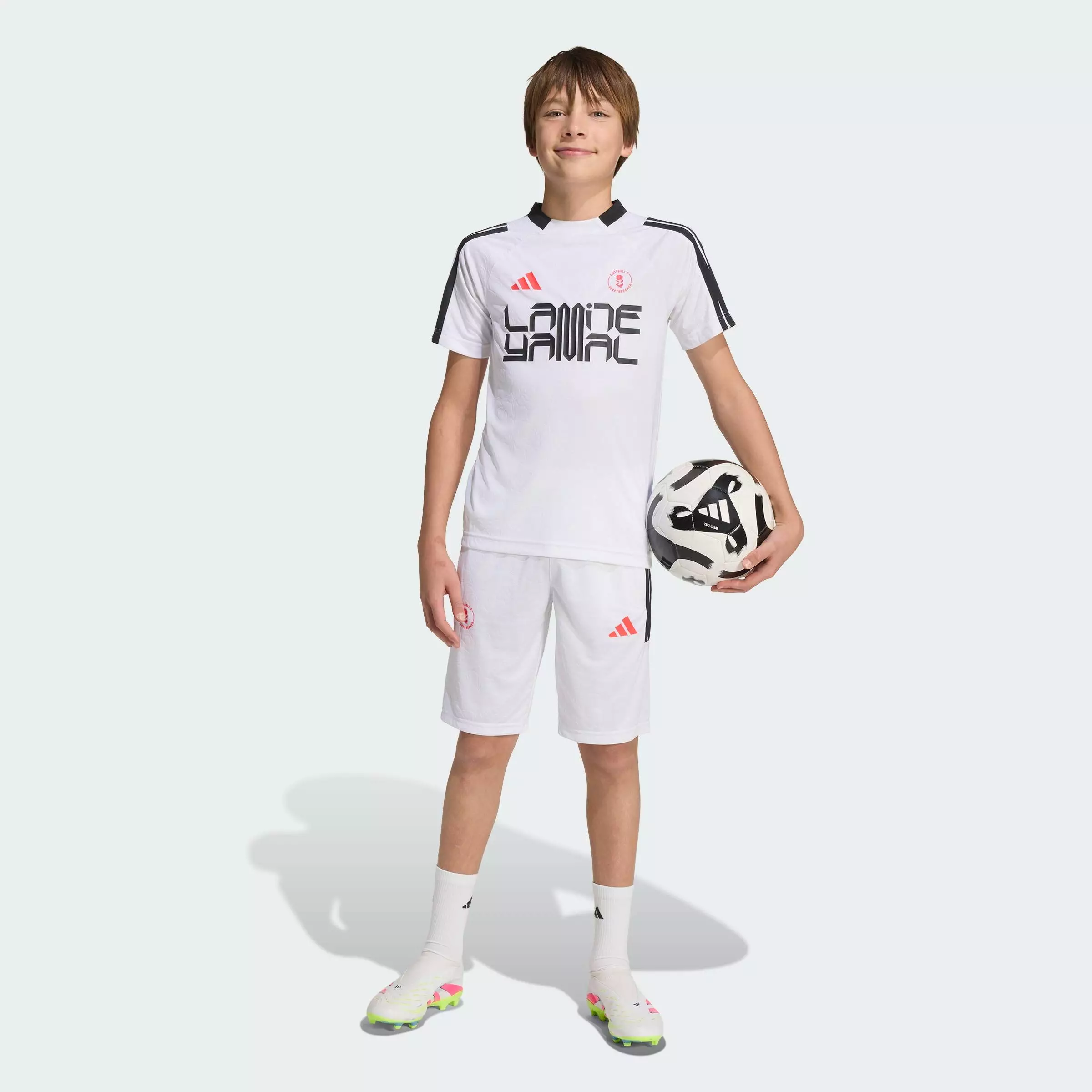 Football Lamine Yamal Training Shorts Kids Unisex White KD6434