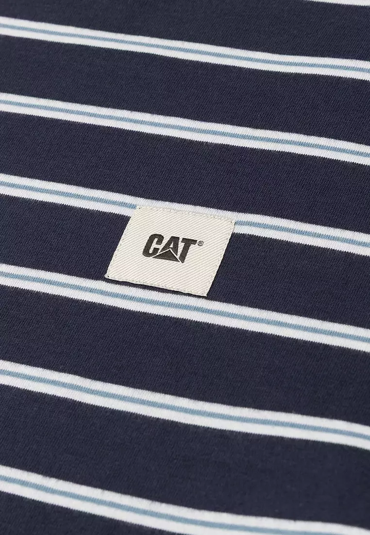 Buy Caterpillar Men's Stripe Label Tee - Inkwell Stripe (4010894-14523 ...