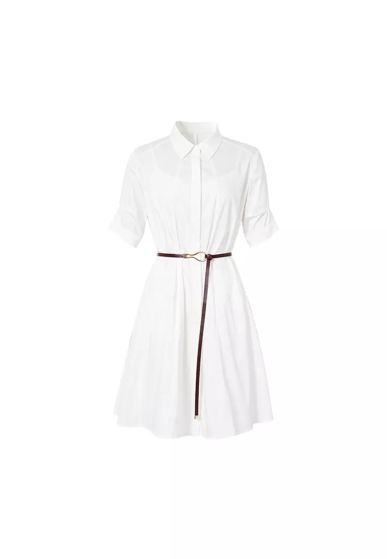 Buy Hopeshow Mid Sleeve Formal Dress with Waist Belt 2025 Online