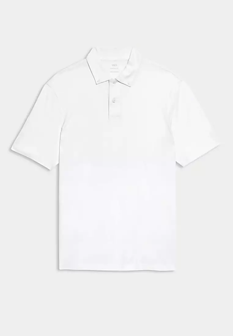 Pure Cotton Jersey Polo Shirt