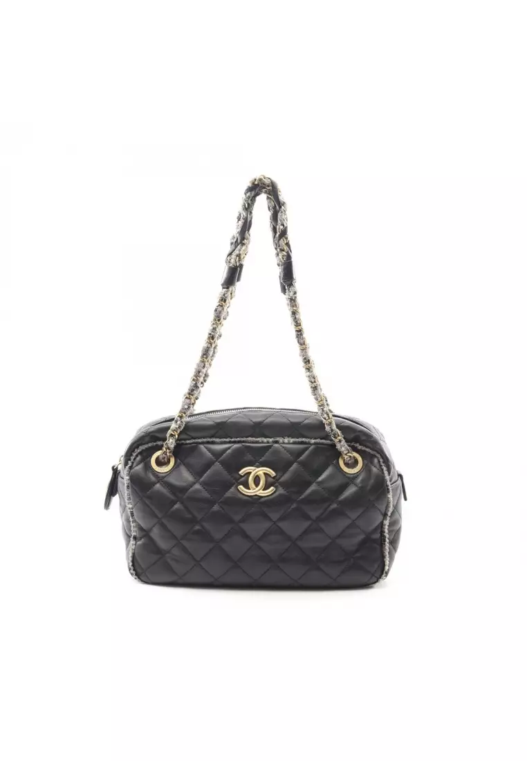 Buy CHANEL Pre-Loved Chanel matelasse chain shoulder bag lambskin