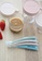BEABA pink BEABA Set of 4 Ergonomic 1st Stage Silicone Spoons (4m+) Eucalyptus (Assorted Colors Windy Blue/Eucalyptus Green/Light Mist/Old Pink) 63F75ESE78A371GS_4