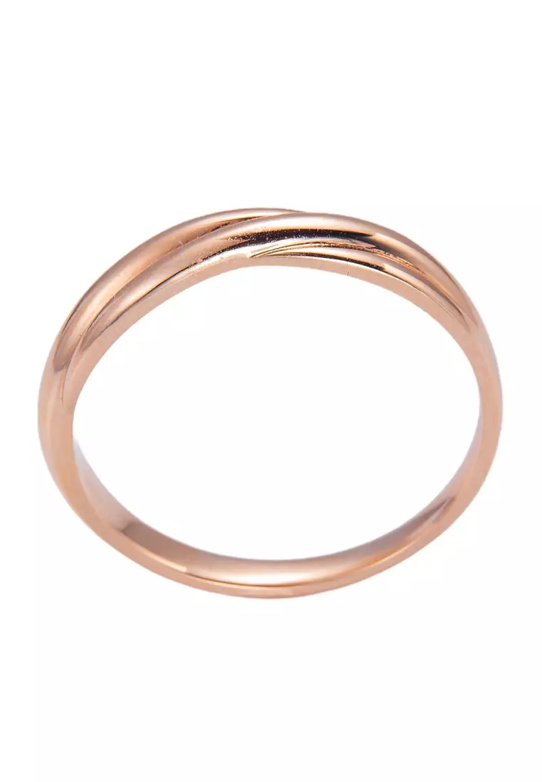 LITZ 18K 白金戒指 C-WB0043M