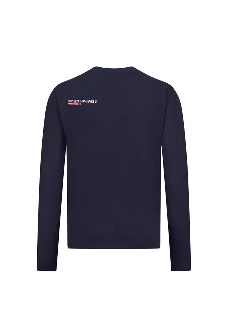 MEN'S K-SWISS LOGO LOOSE FIT LONG SLEEVES T-SHIRT
