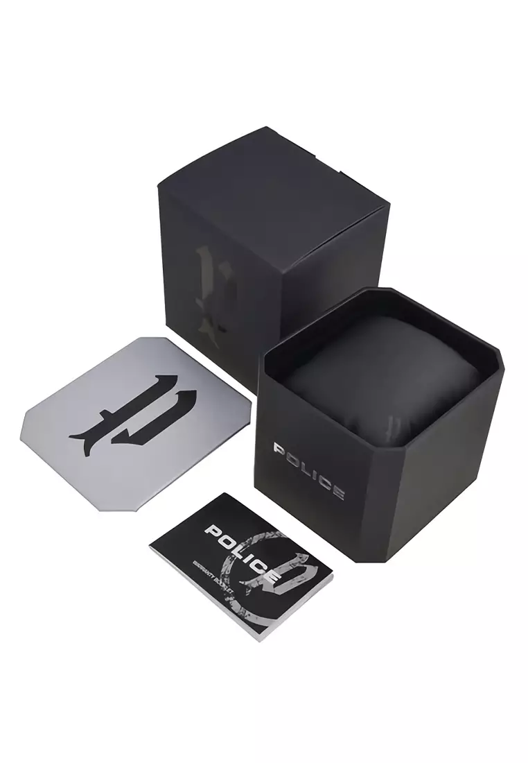 Police - Jam Tangan Pria - Black - Stainless Steel - PL14717 JSB-02MA