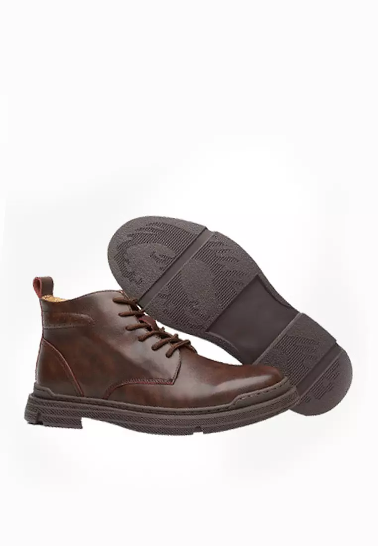 Buy Twenty Eight Shoes VANSA Vintage Leather Mid Boots VSM B62212