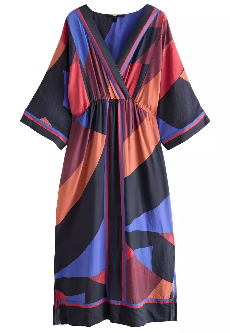 V-Neck Kaftan Maxi Dress