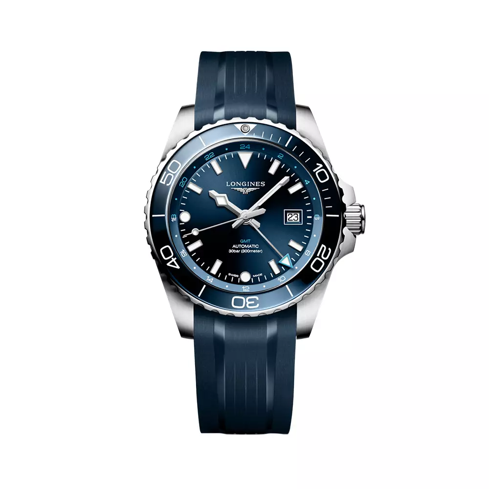 HydroConquest GMT 43 Sunray Blue Rubber Strap