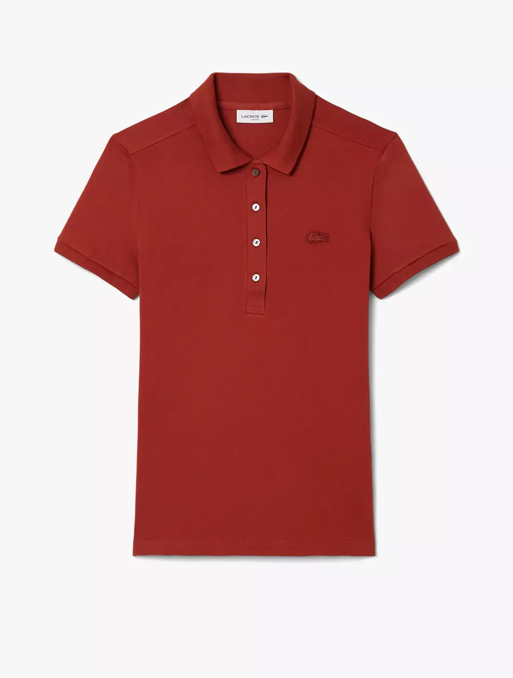 L.12.D Slim Fit Stretch Mini Piqué Polo Shirt - Brown