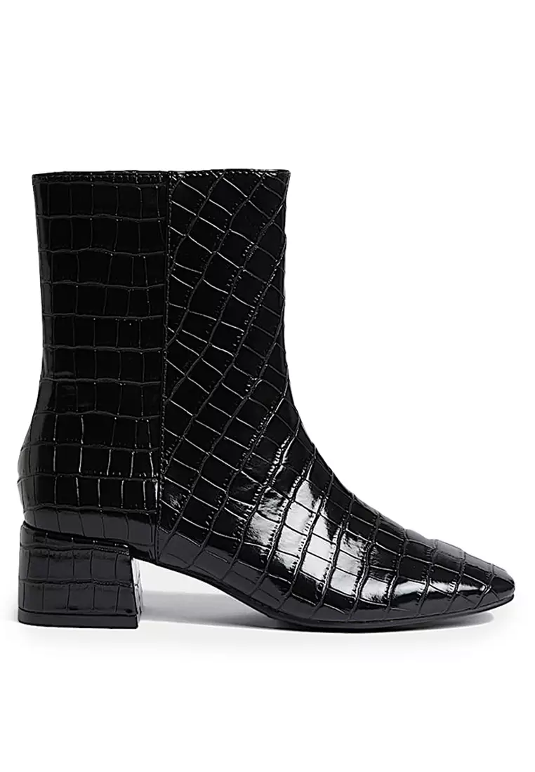 Block Heel Ankle Boots