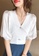 Sunnydaysweety white Elegant Temperament V-Neck Ice Silk Knitted Top A21051309W 8CCF8AAB167105GS_5