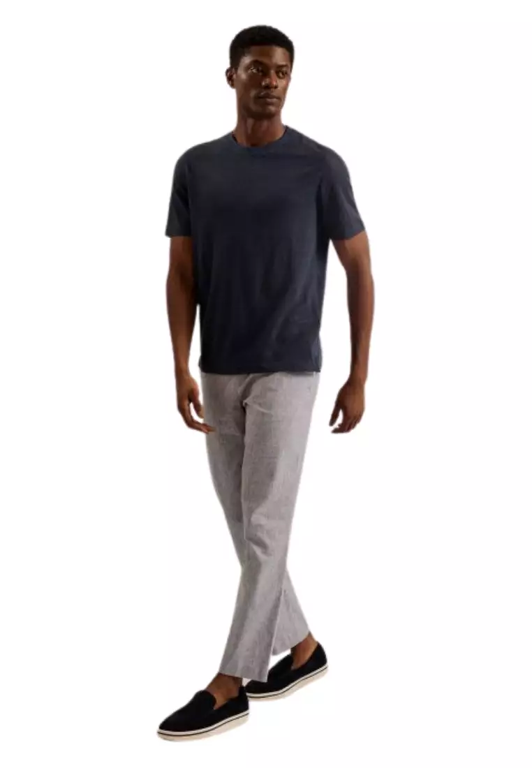 Buy TED BAKER Ted Baker SS Regular Linen T-Shirt 2025 Online | ZALORA