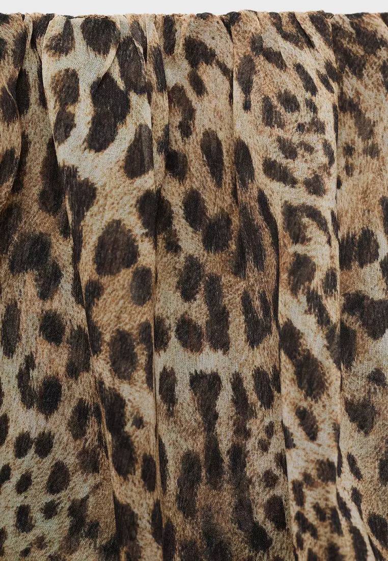 Leopard-Print Crop Top