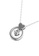 Her Jewellery silver Love Drop Pendant (White Gold) - Made with premium grade crystals from Austria D5677AC27FFA70GS_2