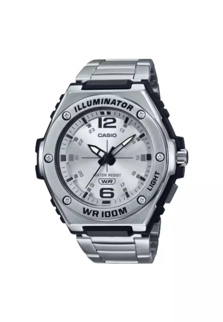 Casio illuminator clearance stainless steel black