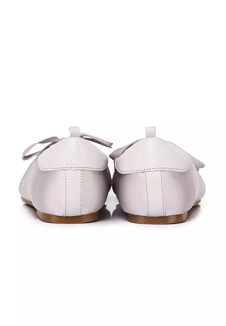 Young Comfy Fit Footbed Microfiber Leather Ballet Sneakers