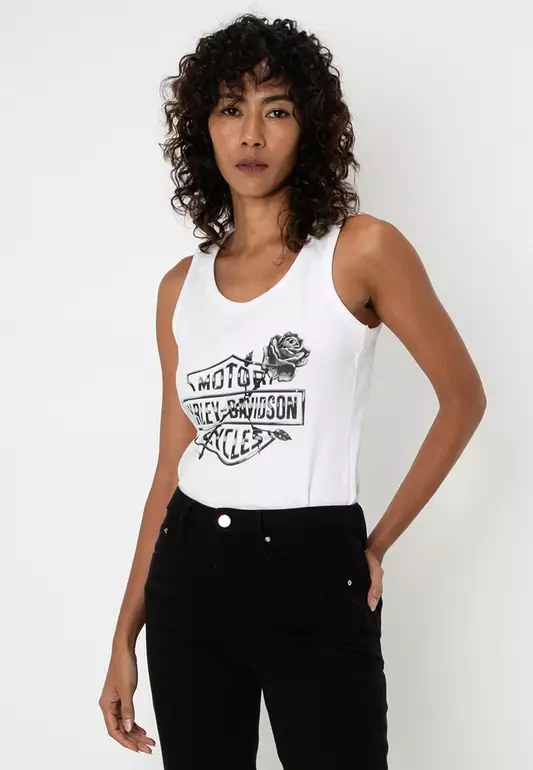 Harley-Davidson Rose Bar & Shield Tank