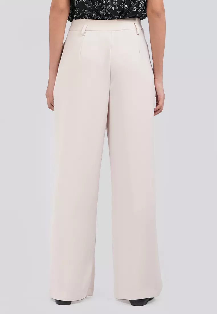 Pleated Wide Leg Pants