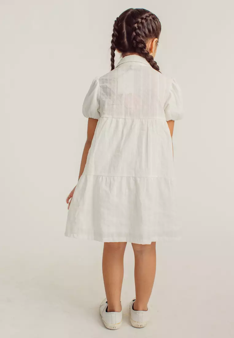Buy Mossimo White Puff Sleeve Shirt Dress Girls Kids 2023 Online