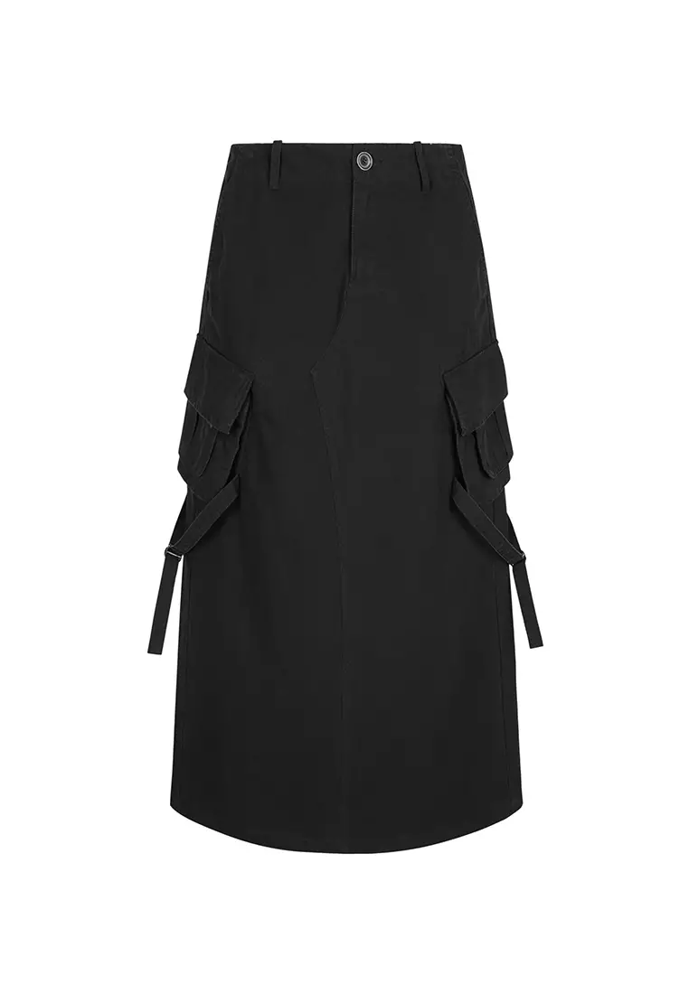 Long waist skirt with laces