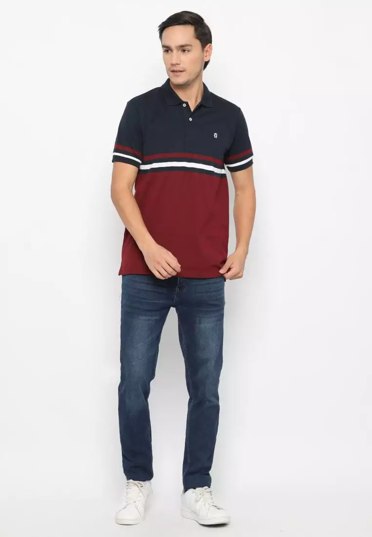 MATSUDA Kaos Polo Shirt Pria Kerah Funabashi
