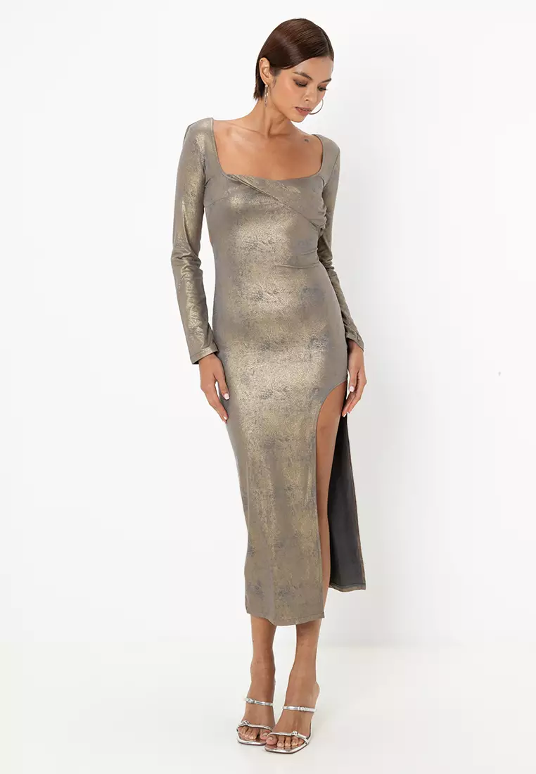 Fitted Midi Dress