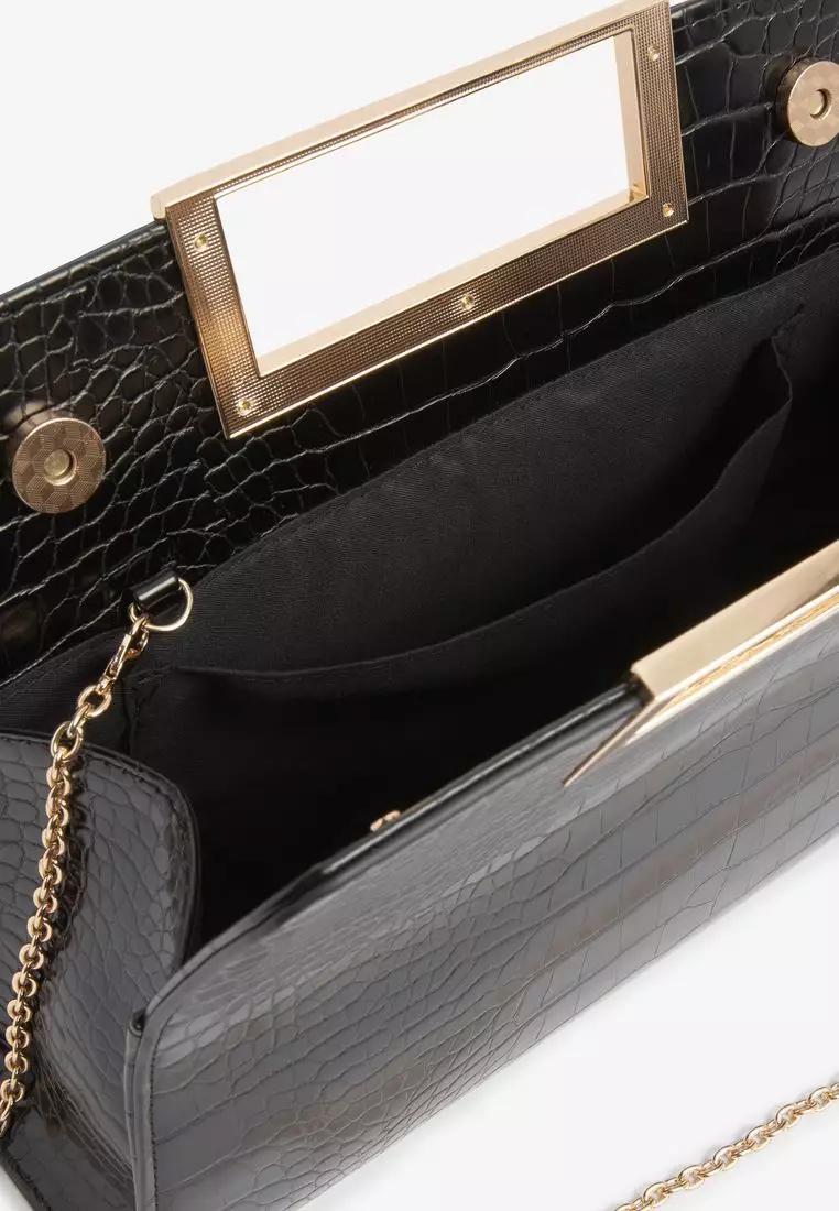 Next gold clutch bag best sale