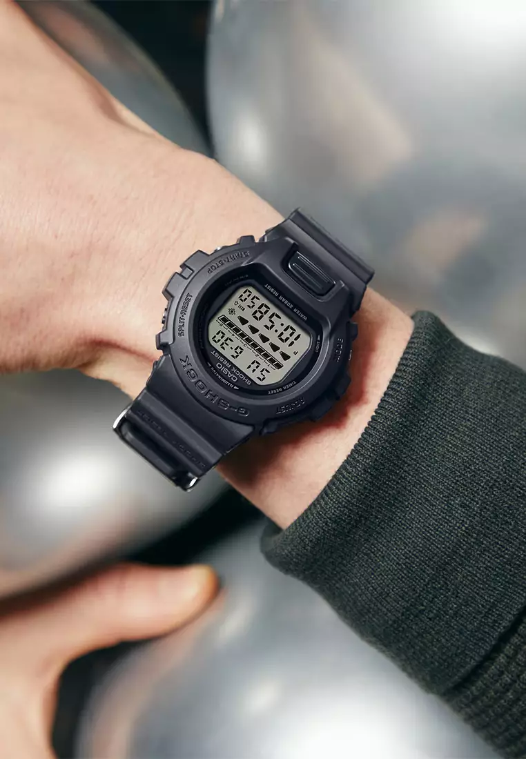 G-SHOCK 40th Anniversary REMASTER BLACK - Jam Tangan Digital Pria - DW-6640RE-1D