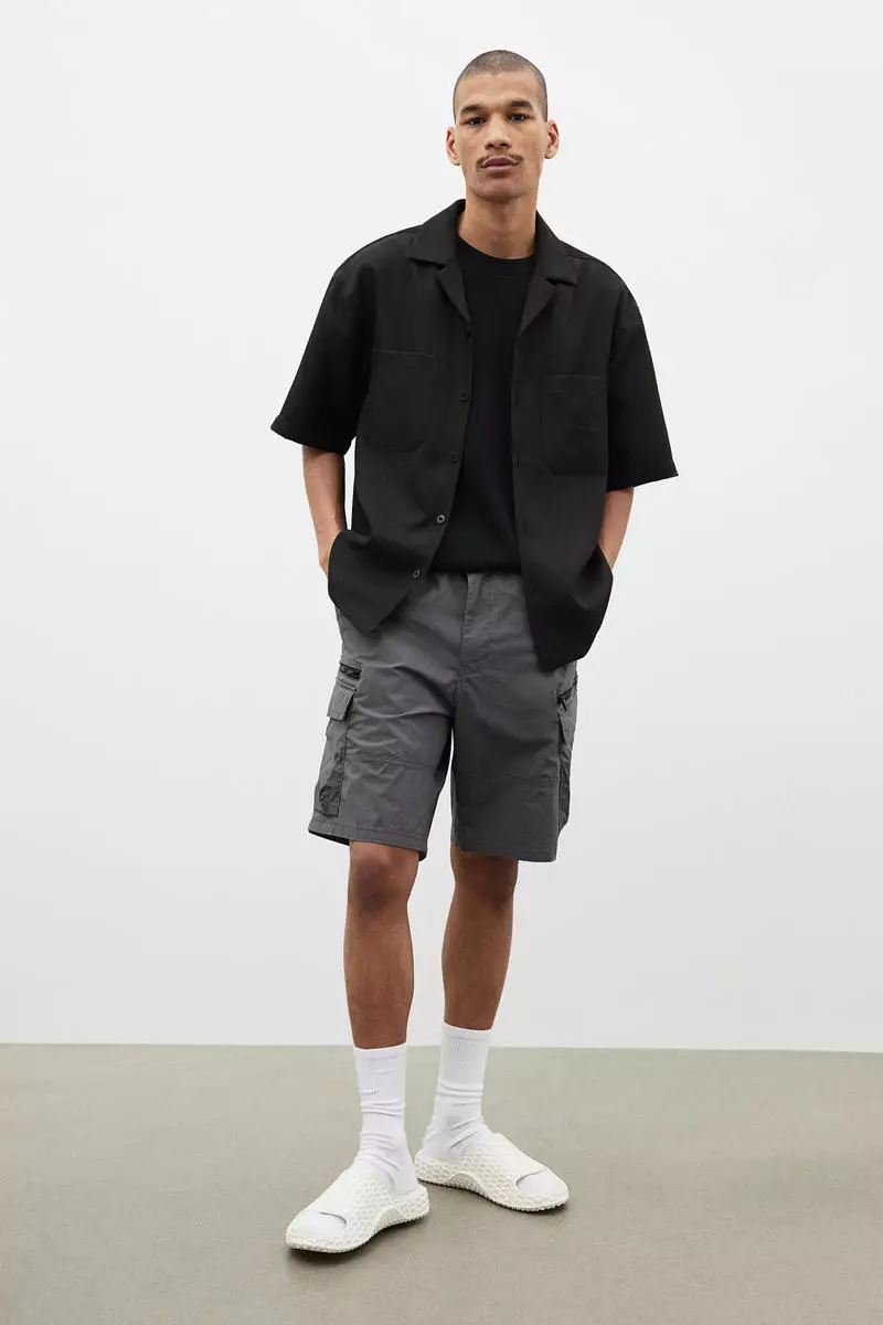 H&m mens cargo shorts on sale