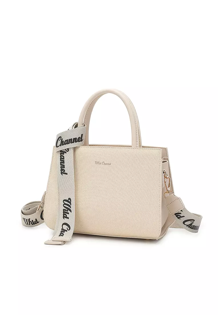 Women's Top Handle Bag / Sling Bag / Crossbody Bag / Shoulder Bag - Beige