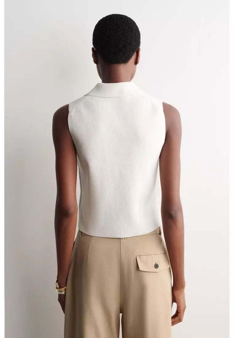 BOUCLÉ-KNIT WAISTCOAT