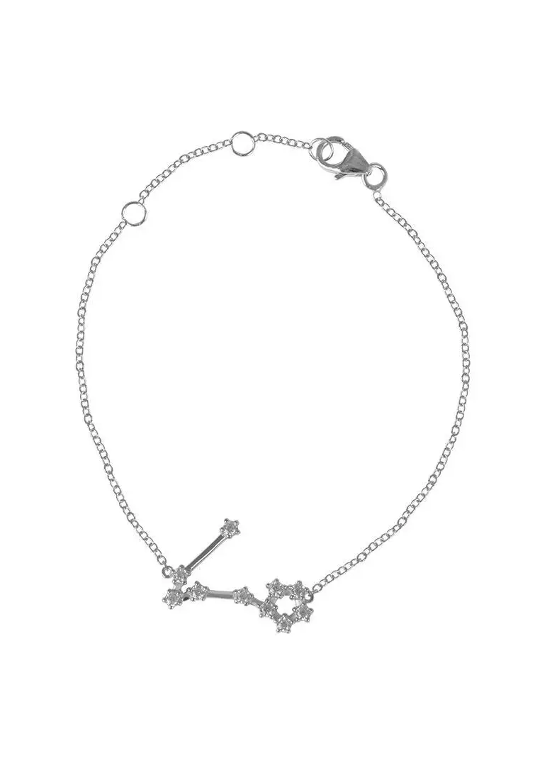 Sterling Silver Constellation Bracelet Pisces