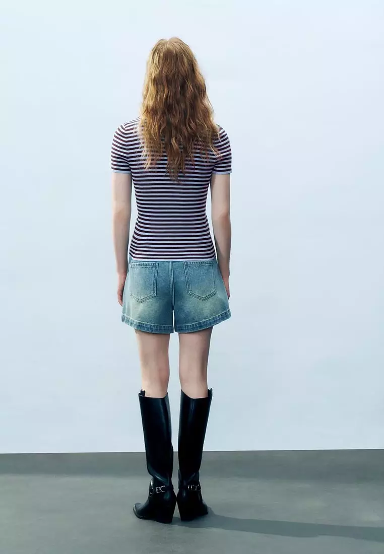 Striped Knitted T-Shirts