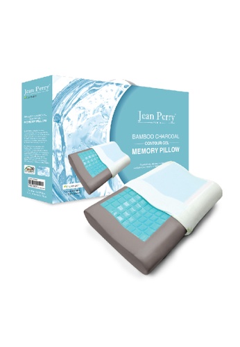 Jean Perry white Jean Perry Ecohealth Bamboo Charcoal Gel Contour Memory Pillow DD555HL0F8A8E3GS_1