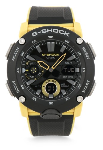 Jual G Shock Casio G Shock Jam Tangan Pria Black Yellow Resin Ga 2000 1a9dr Original Zalora Indonesia