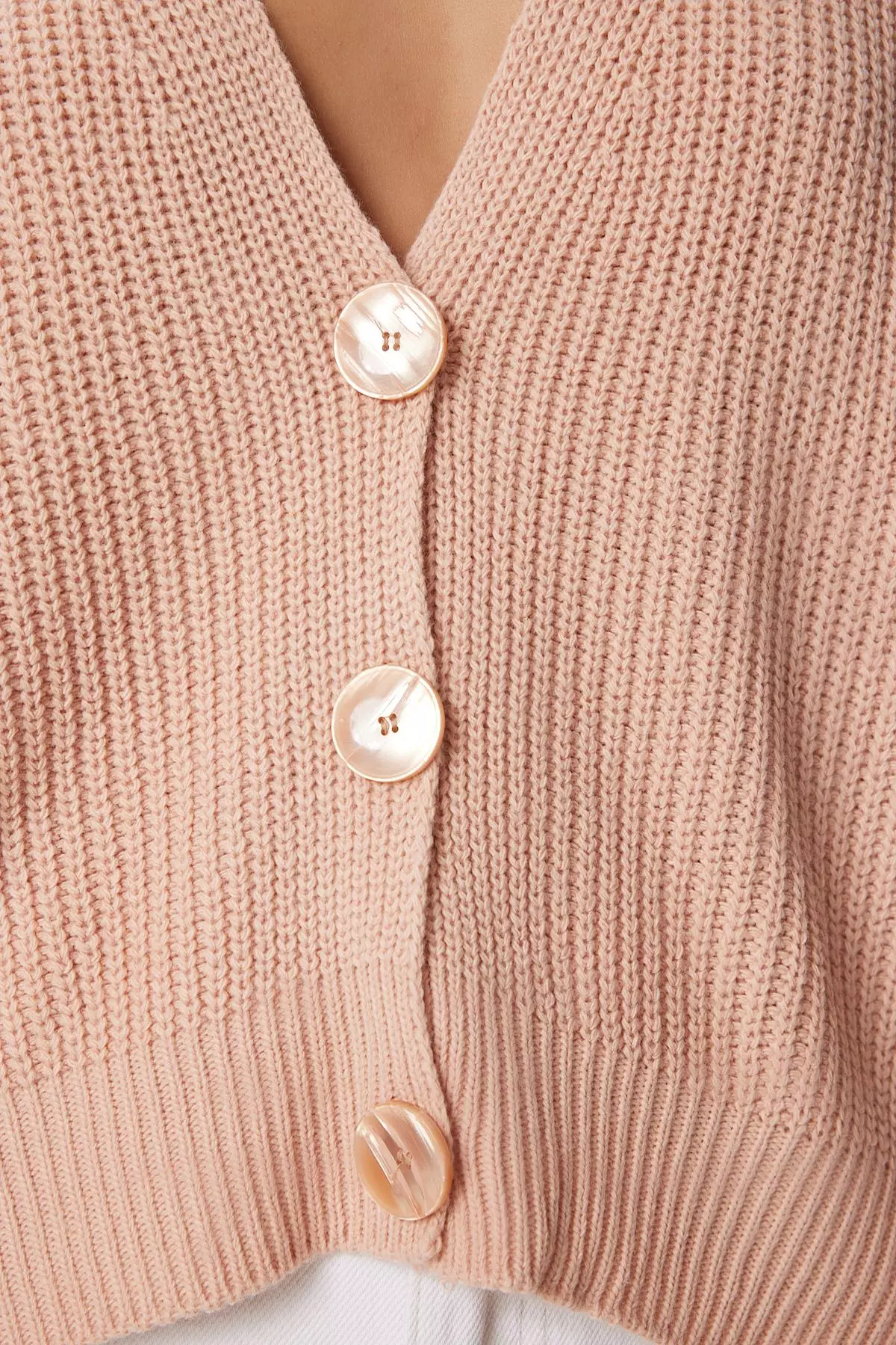 V-Neck Knit Cardigan