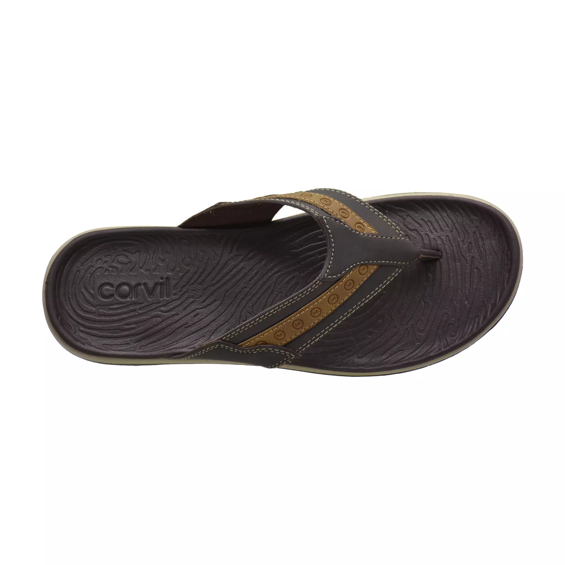 Carvil Sandal Pria Bologna-01 M Dark Brown