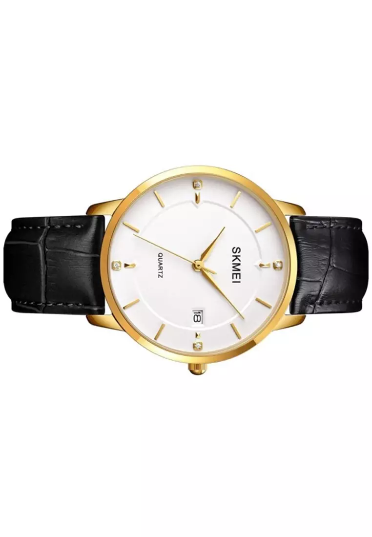 Jam Tangan Analog Pria Waterproof Strap Tali Material Leather BL11 ORIGINAL