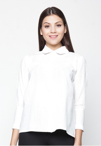 Andriany white blouse with cuff